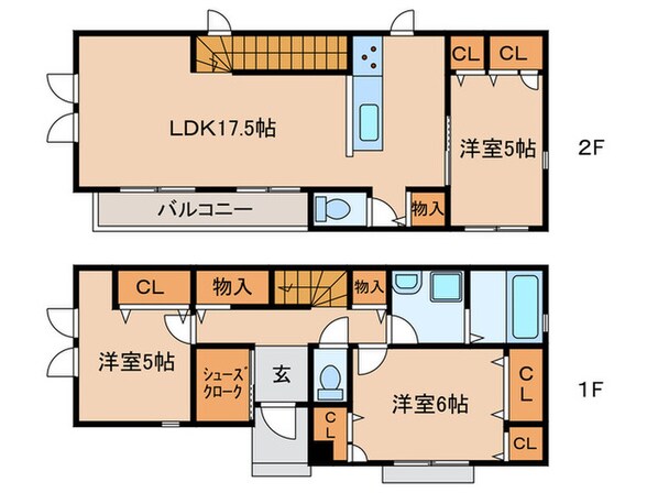 港北区樽町3丁目戸建C棟の物件間取画像